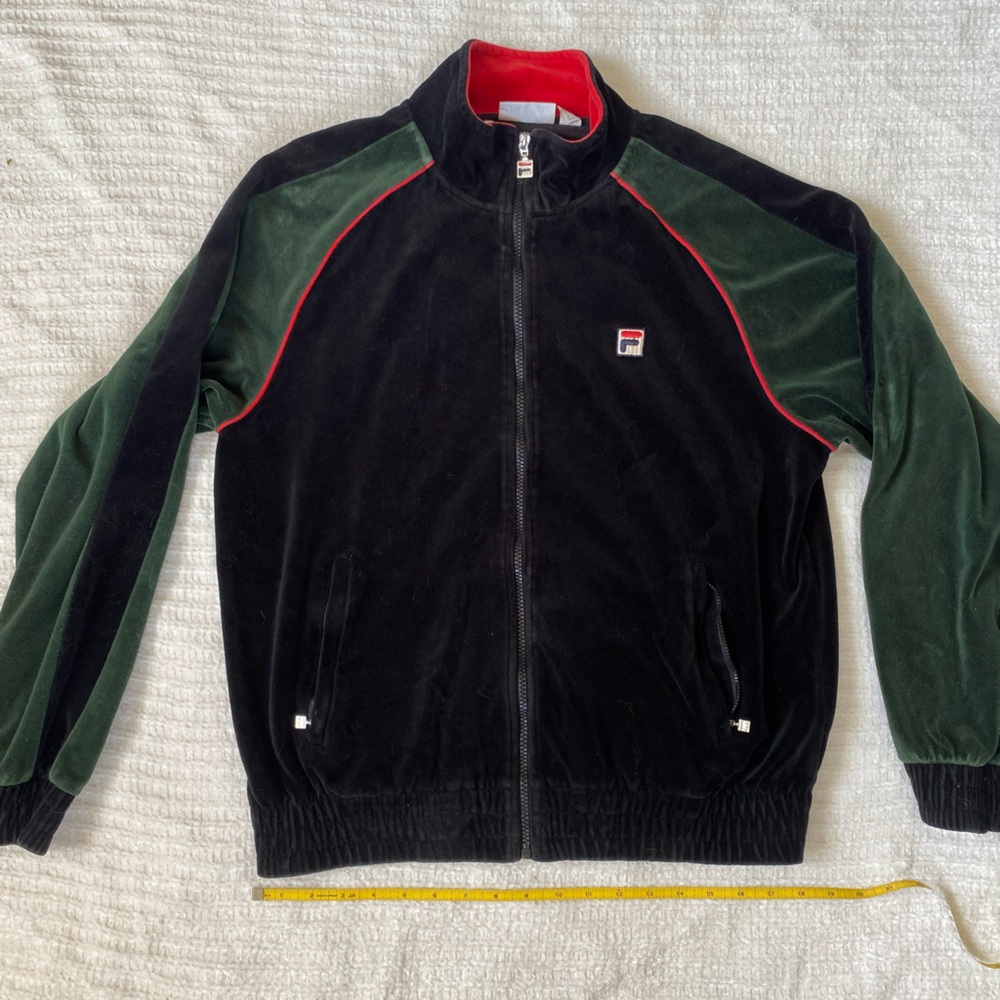 Vintage FILA Soft Zip Up Track Suit Sports Jacket L